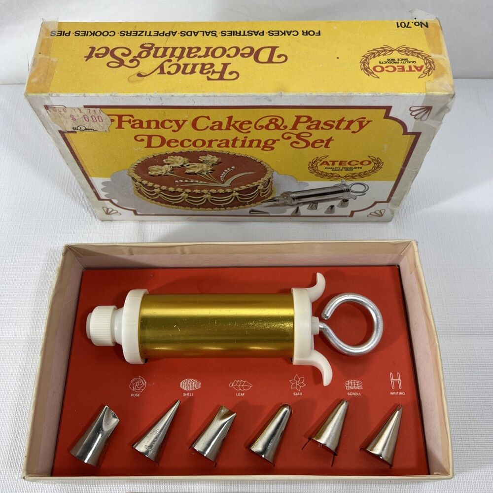 Ateco - Cake Decorating Set - In Original Box - Vintage - Complete Set